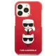 Karl Lagerfeld Karl&Choupette dėklas iPhone 13 Pro / 13, Raudonas