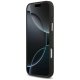 Guess 4G PU Stripe MagSafe dėklas, skirtas iPhone 17 Pro Max, juodas