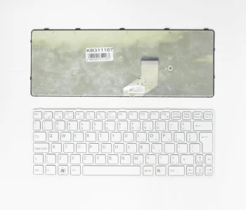Sony Vaio SVE11 nešiojamojo kompiuterio klaviatūra, balta