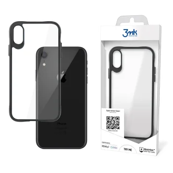 Apple iPhone XR 6.1" 3MK Satin Armor Case+ Case Cover, Transparent