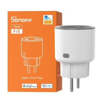 Išmanusis lizdas Sonoff S60ZBTPF ZigBee 16A su energijos stebėjimu, baltas