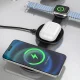 Dudao A11S sulankstomas belaidis įkroviklis trys viename su MagSafe, 15W, juodas