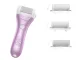 Elektrinė pėdų dildė su 3 voleliais ir LCD ekranu, Rožinė