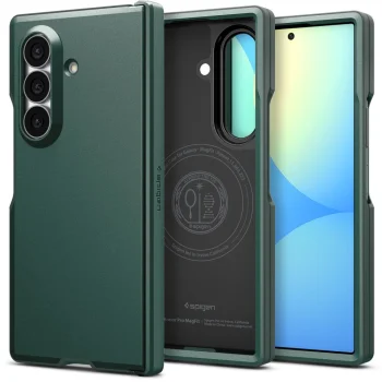 Spigen Tough Armor Pro MagFit dėklas Samsung Galaxy Z Fold 8 Ultra, žalias