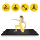 Sulankstomas gimnastikos čiužinys 4FIZJO XL 240x120x5 cm, juodas
