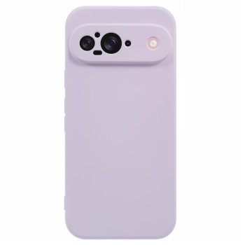Google Pixel 9 silikoninis apsauginis dėklas, violetinis
