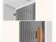 Hanging Bathroom Shelf with 3 Levels and Door, White