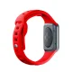 Silikoninis laikrodžio dirželis 3mk Apple Watch 42 / 44 / 45 / 49 mm, raudonas
