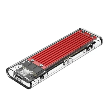 Orico TCM2-C3 M.2 NVMe SSD išorinis dėklas (USB-C, 10 Gb/s), Raudonas