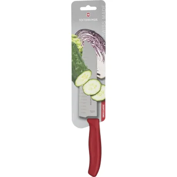 Santoku peilis Victorinox Swiss Classic 17 cm, raudonas
