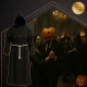 Ruhhy 26175 Monk Costume for Adults, Halloween Fancy Dress, Size L, Black