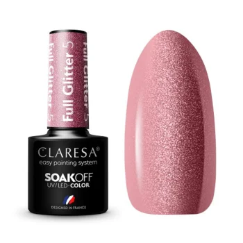 Claresa Full Glitter 5 UV/LED Gel Polish, 5g
