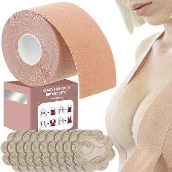 Krūtinę pakelianti ir prilaikanti juosta Soulima, smėlio spalvos, 5 m
