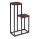 Plant Stand 2-Tier Metal Flower Pot Holder Rack Industrial Loft Style ModernHome ME-ATS13