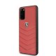 Ferrari Heritage Quilted dėklas, skirtas Samsung Galaxy S20, raudonas