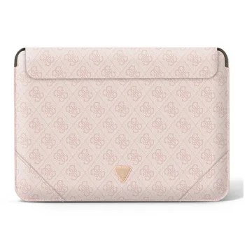 Guess 4G Uptown Triangle 13-14" nešiojamojo kompiuterio dėklas, rožinis