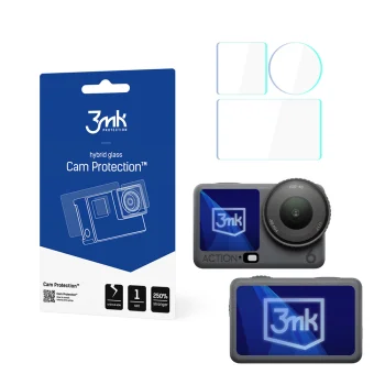 Hibridinis apsauginis stiklas 3mk Cam Protection, skirtas DJI Osmo Action 6