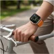Tech-Protect Nylon dirželis laikrodžiui Huawei Watch Fit 3 / 4 / 4 Pro / 5 / 5 Pro, oranžinis