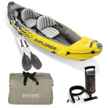 Pripučiama dvivietė baidarė Intex Explorer K2 68307