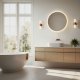 ModernHome apvalus LED vonios veidrodis, 60 cm