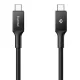 Spigen Essential EB24015CC USB-C / USB-C laidas 240W 150cm, juodas