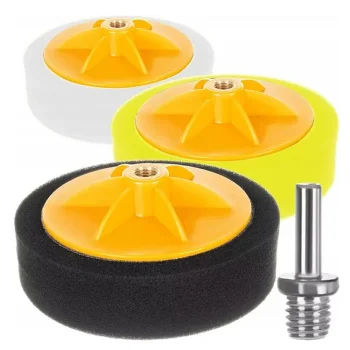 Set of 3 Polishing Sponges for Drill 150mm