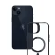 3mk iPhone 14 Plus dėklas Satin Armor MagCase, skaidrus su juodu rėmeliu