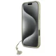 Guess 4G Charms dėklas iPhone 16 Pro telefonui, rudas
