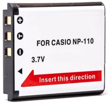 Extra Digital Battery for Casio NP-110, 1200mAh