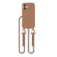 Tech-Protect iPhone 16 dėklas MagNecklace MagSafe su virvele, rudas