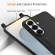 Samsung Galaxy S26 TPU dėklas su kortelės kišene ir dirželiu, juodas