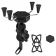 Universal Motorcycle Phone Holder with USB Charger AP14C, Black