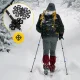 4Fizjo PEAK+ Mountain Goat trekingo ir šiaurietiškojo ėjimo lazdos, mėlynos