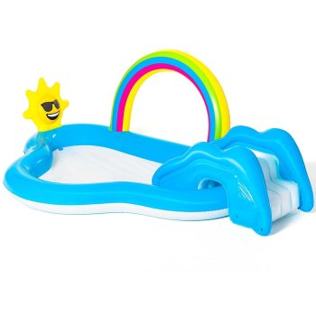 Bestway 53092 pripučiama žaidimų aikštelė Rainbow, 257x145x91 cm