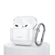 Ausinių dėklas Tech-Protect FlexAir, skirtas Apple AirPods 4, skaidrus