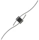 Black Wall Lamp 60cm, Neutral white light