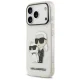 Karl Lagerfeld IML NFT Glitter Karl&Choupette dėklas iPhone 18 Pro Max / 17 Pro Max, skaidrus