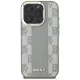 DKNY Checkered Pattern MagSafe dėklas telefonui iPhone 16 Pro, smėlinis