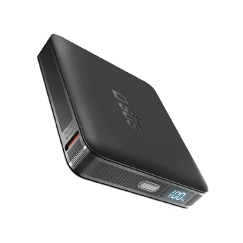 SBS HD 10W 5000mAh išorinė baterija su LCD ekranu, juoda