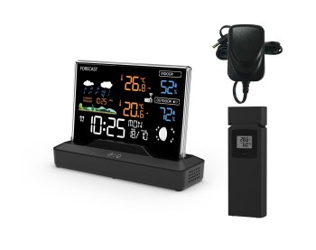 Belaidė meteorologinė stotelė su lauko jutikliu ir spalvotu LCD ekranu 133415