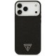 Guess Glitter Triangle Logo MagSafe dėklas iPhone 17 Pro Max - juodas