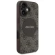 Guess 4G Circle Classic Logo MagSafe dėklas telefonui iPhone 16, rudas