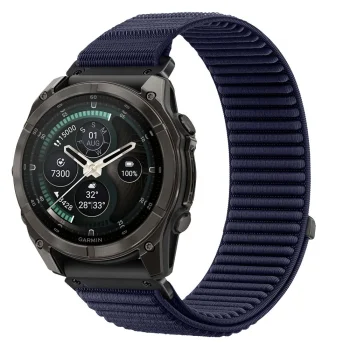 Tech-Protect NylonLoop strap for Garmin Fenix (51 mm), navy blue