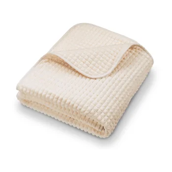 Beurer HD 72 Waffle heated throw 180 × 130 cm, ivory