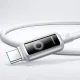 Joyroom S-A55 StarFlight USB-A į USB-C laidas 66W 1.2m, baltas