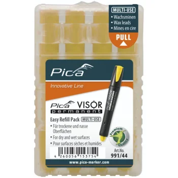 Žymeklio šerdelės Pica VISOR permanent 991/44, 10 x 85 mm, geltonos