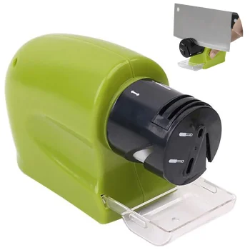 Electric Knife and Scissors Sharpener, Green