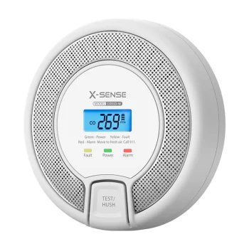 X-Sense CO03D-W Link+ belaidis smalkių detektorius su LCD