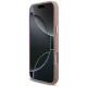 Guess Fixed Glitter Big 4G Metal Frame Phone Case Cover iPhone 17 Pro Max - Pink
