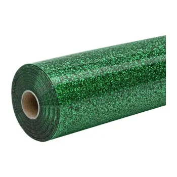 Termo perkėlimo plėvelė HTVRONT Glitter, 30.5 cm x 90 cm, žalia
